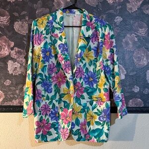 Multicolor Floral Blazer